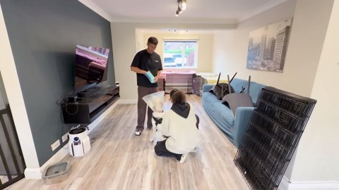 My Dog's Gentle Approach to a Terrified Abused Rescue