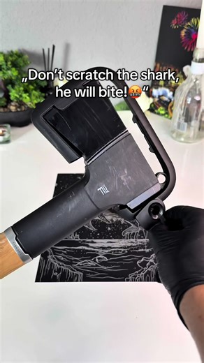 How do you like the shark?🦈😊 #scratchart #art #arttherapy #DIY #creativeart