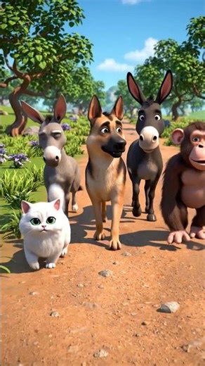 Animated Animals #wildlife #animals #ai #ytshorts #yt #cute