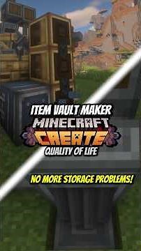 Item Vault Maker Minecraft Create #minecraft #createmod