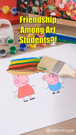 Friendship Among Art Students! . .⁠ .⁠ 🎈Get great deals for washi tapes, pens, brush pens, and much other stationery at our shop. Click the link in bio @stationerypal or visit stationerypal.com⁠ .⁠ .⁠ .⁠ #studygram #planneraddict #stationerylover #plannerlove #studyaccount #plannerjunkie #bujoinspiration #plannersupplies #stationery #stationeryaddict #stationerylove #stationeryshop #notebook #handlettering #paper #ideas #bulletjournalcommunity #art #bujo #bulletjournal #stationeryaddict #handma