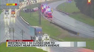 WB I-10 closed due to accident near University Ave