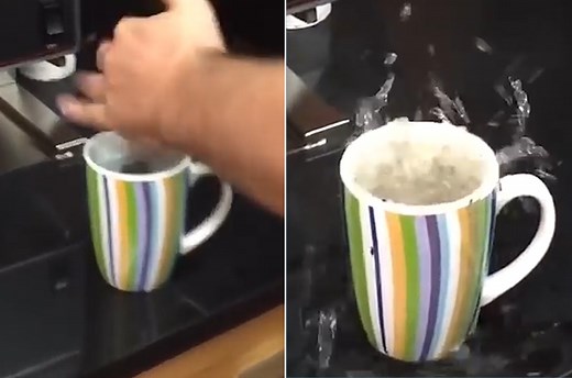 Super heated water can explode outside of microwave