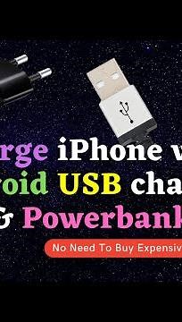 How to use USB Android charger with iPhone