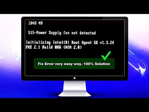 515- Power supply fan not detected || Fix 100%