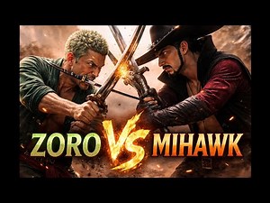 Zoro vs Mihawk ⚔️🔥 Ultimate Live Action Fight | #zoro #mihawk #onepiece .
