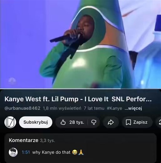 When Kanye West & Lil Pump performed ‘I Love It’ on SNL in 2019 😂