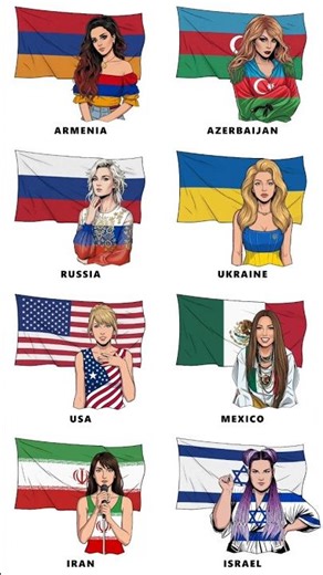 🎙️👩🏼 v3 Popular singers from different countries
