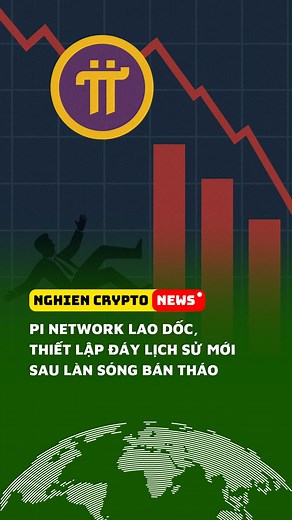 40K views · 609 reactions | Pi Network lao dốc, thiết lập đáy lịch sử mới sau làn sóng bán tháo - Nghiện Crypto #nghiencrypto #nghiencryptonews #crypto #pi #pinetwork #picoin | Nghien Crypto News | Facebook