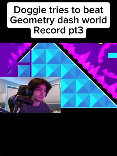 Doggie Aims for Geometry Dash World Record