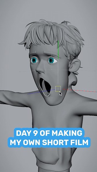 Aspen Animation on Instagram: "Day 9 of making my own animated short film: Today I did an animation test using the rig I made, It's a good way to begin exploring the character and experiment with emotion and acting! #animation #anime #blender #blender3d #conceptart #maya #funny #film #filmmaking #cinematography #cinema4d #creativity #storyboard #artist"