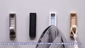 Foldable Coat Hooks 2 Pack,Heavy Duty Wall Hooks for Hanging Coats Towels Backpacks Bags Matte Black Towel Hooks for a Functional Home (Matte Black, 2)