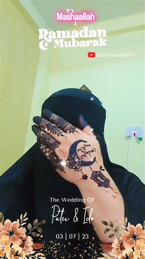 Ramzan Mubarak🌙| Chand Mubarak🌙|#shortsfeed #islamic #ramzanmubarak #viral #ytshorts #shorts #mehndi