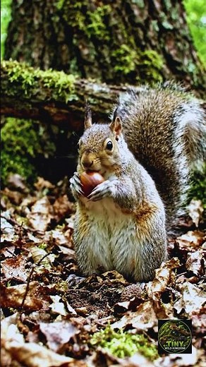 Hidden Forest Cam Captures a Squirrel’s Secret Wild Life 🐿️ #shorts