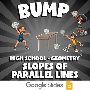 Slopes of Parallel Lines BUMP Math Game - No Prep Geometry Review Activity