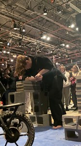 Going for a World Record | Martial Arts Women’s Power Arm Concrete Breaking Martial Arts Attempt #martialarts #taekwondo #karate #IBF #ouss | Point Fighter Live