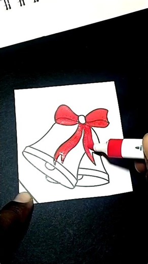 Easy Bell Drawing Tutorial 🔔 | Beautiful Bell Drawing #shorts