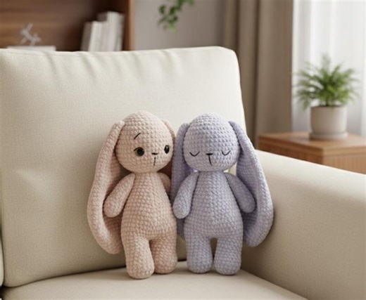 Crochet Bunny Pattern PDF, Amigurumi Easter Rabbit Plush Tutorial, Cute Stuffed Bunny Toy, English Crochet Pattern for Beginners - Etsy Canada