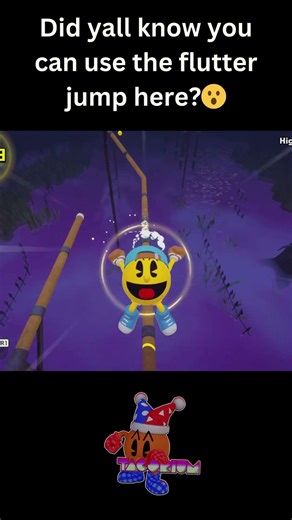 Flutter jump OP? #shorts #pacmanworld2repac