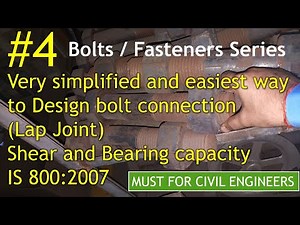 Shear Strength and Bearing capacity of Bolt full calculation- Part 4 - 2020 - eciviltech.com