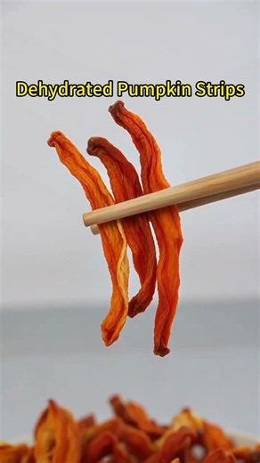 A quick look at our dehydrated pumpkin strips today.