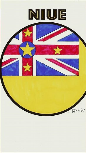Niue 🇳🇺 Flag Art. #Niue #flag #travel