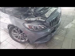 Removing the front bumper Mercedes C-Class