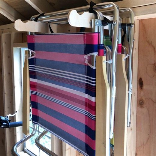 Lawn Chair Storage Rack - Stud Mount Shed Organization Solution for Yard & Garden Sheds - Etsy