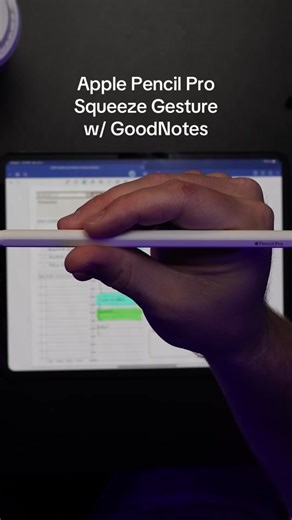 Mastering Apple Pencil Pro Squeeze Gesture for GoodNotes