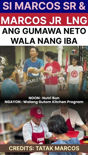 ONLY 2 PRESIDENTS DID THESE: MARCOS SR (Nutri Bun) & MARCOS JR. (Walang Gutom Program) AMONG OTHERS