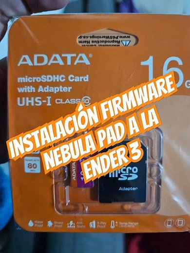 Instalando firmware nebula pad a la ender 3 #ender3 #3dprinting #creality3d