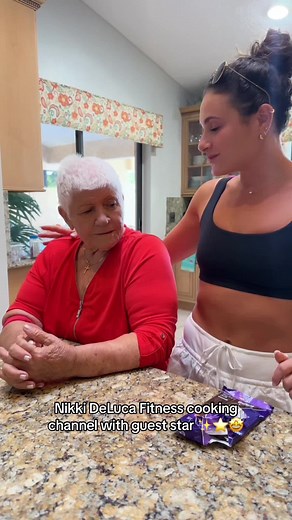 The Nikki DeLuca Fitness channel with guest star ANNA'S PIZZA, aka grandma🤌🍫Let's make stuffed figs! Such a special surprise having Anna's Pizza on the show today. Go visit the Original Anna's Pizza in Jensen Beach Florida to go pay the meatball a visit and try her delicious Italian food 🍝 Also, I'm 5' 3