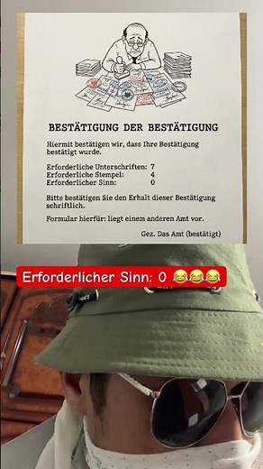Die ehrlichste Bestätigung im deutschen Amt 😂