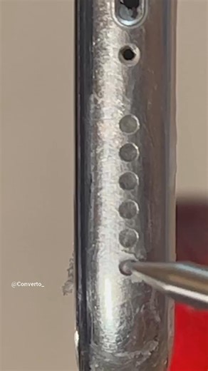 Cleaning iPhone speaker with mini rotary tool 🔺 #satisfying #iphone #waitforit #cleaning #asmr #cleaningmotivation | Converto ricondizionati