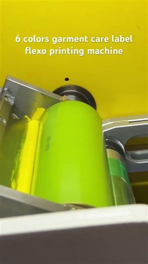 4+2 Colors Satin Ribbon Nylon Taffeta Tape Flexo Label Printing Machine #machine #factoryproducts