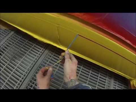 How to Spray Paint Racing Stripes on Car Body