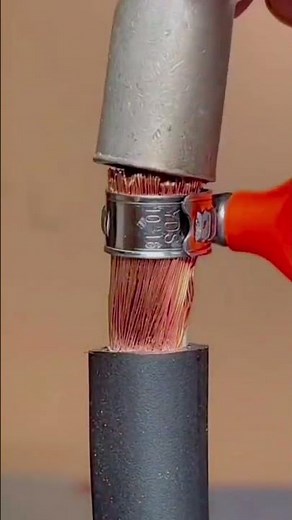 Here's an easy way to install a cable on a connector using a tool.