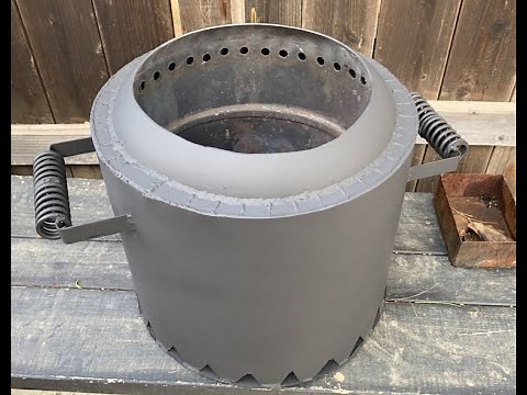 DIY Propane cylinder SOLO Stove style fire pit