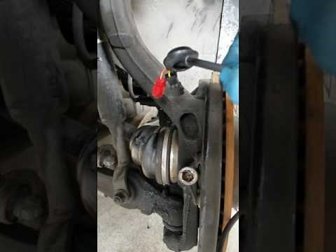 VW Volkswagen Passat wheel abs speed sensor replacement by Dmitry