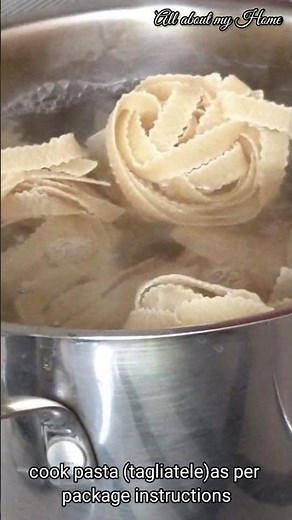 Tagliatelle Ai Funghi || Pasta with Mushrooms || ‪@allaboutmyhome‬