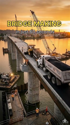 This Massive $500,000,000 Bridge Was Built in Just 60 Seconds.#60seconds #bridge #infrastructure