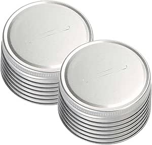 TIDTALEO 12pcs Piggy Bank Coin Lid Canning Covers Slot Piggy Bank Lid s Change Jar Jar Caps Canning Jar Coin Slotted for Multifunction Component Tinplate