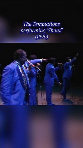 The Temptations perform the iconic song, “Shout” on the ‘Jerry Lewis MDA Labor Day Telethon' in 1990
