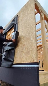 198K views · 1.3K reactions | Perfect wooden wall moisture protection sheet laying skill works | Handmade construction | Facebook