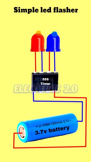 1.4K views | Simple led flasher #diagram #ledflasher | Electric 2.0 | Facebook