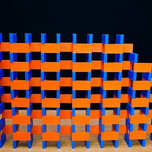 1.4K views · 75 reactions | How to Build a Domino Wall (pt. 2: Column Technique) | Hevesh5 | Facebook