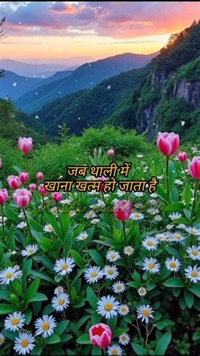 🌿जब थाली में खाना खत्म हो जाता है 🌿#motivational #shaayri #shorts