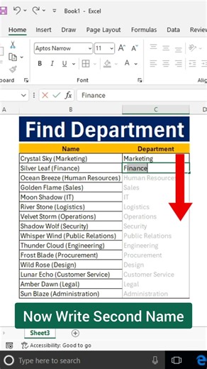 Extract Department From Data In Seconds In Excel #excel #exceltips #exceltricks #exceltutorial
