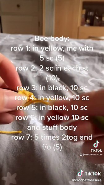 Reply to @maritnorda7 I hope you understand I’ve made this tutorial for personal use only, good luck!💕 #crochet #crochettutorial #bee