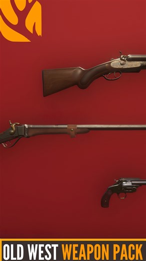 Old West weapon pack thehunter: call of the wild 🔫# #gaming #hunting #shorts